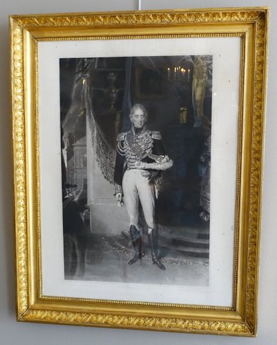 Large royalist engraving: Charles X King of France in 1825 after Lawrence - 86.5cm x 68.5cm