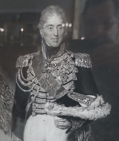 Large royalist engraving: Charles X King of France in 1825 after Lawrence - 86.5cm x 68.5cm