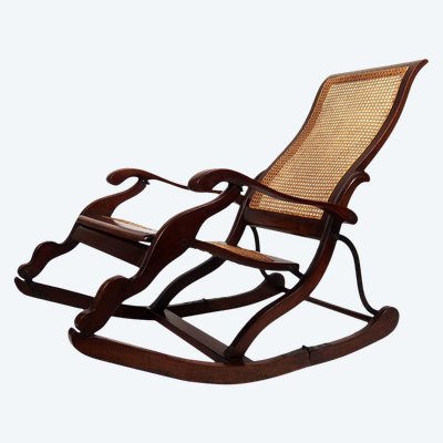 19th century folding rocking chair