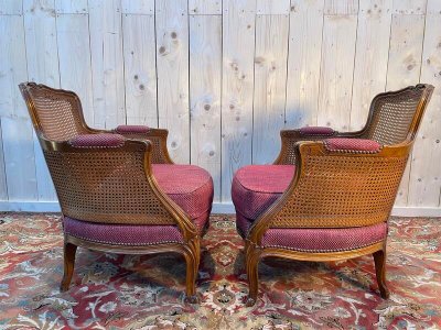 Pair of armchairs - Louis XV style shepherdes