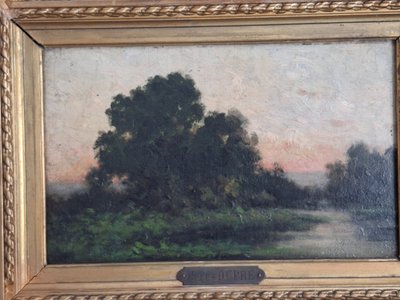Paesaggio Jules DUPRÉ Scuola Barbison Romanticismo francese