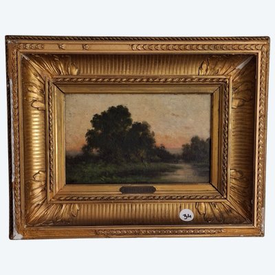 Paesaggio Jules DUPRÉ Scuola Barbison Romanticismo francese