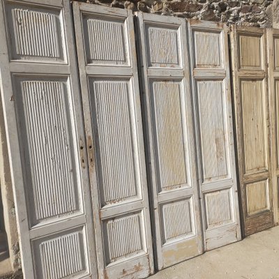 ## VENDU ITALIE TOSCANE ## 3 Paires Ou 6 Portes De Communication Ou Placards Anciens