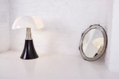 Specchio in bronzo e cristallo di Lothar Klute.