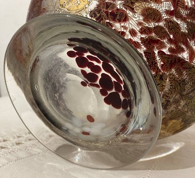 Cup 1900 "Printemps" Japanese decor Clichy St Denis Montjoie cf. Legras