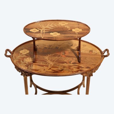 Emile Gallé, Table à Thé, Mobilier Art Nouveau