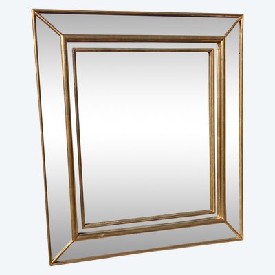 Ancien miroir doré à pareclose