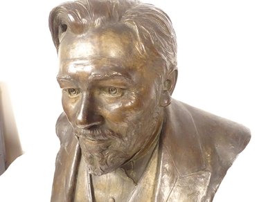 Skulptur Büste Bronze Victor Portevin Reims Chavalliaud Bingen Gießerei 19.
