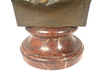 Skulptur Büste Bronze Victor Portevin Reims Chavalliaud Bingen Gießerei 19.