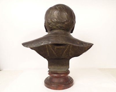 Skulptur Büste Bronze Victor Portevin Reims Chavalliaud Bingen Gießerei 19.