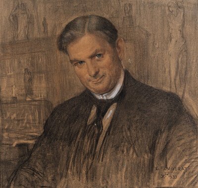 Ritratto ad acquerello del chirurgo Paul Thoby di E. Fougerat 1933
