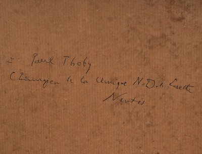 Ritratto ad acquerello del chirurgo Paul Thoby di E. Fougerat 1933