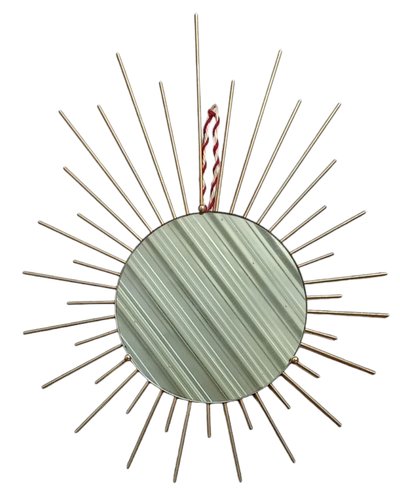 Sonnenspiegel goldfarbenes Metall