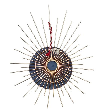 Sonnenspiegel goldfarbenes Metall
