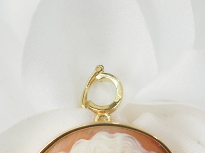 Alter Anhänger aus Gelbgold mit Kamee