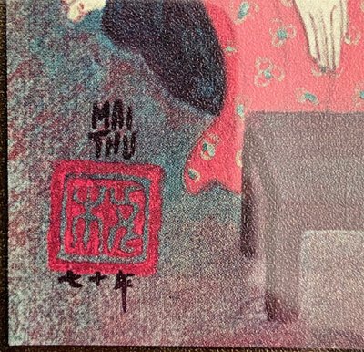 Mai Trung Thu Dit Mai Thu (1906-1980), Pair of Prints On Paper 1970s Boy And Girl.