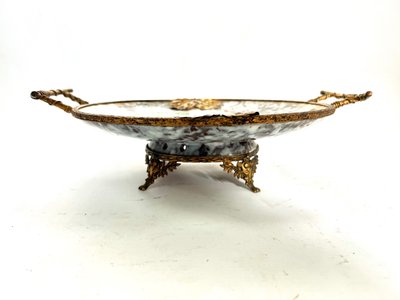 Marbled Ceramic and Gilded Bronze Bowl - Art Nouveau - Late 19th century
