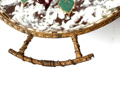 Marbled Ceramic and Gilded Bronze Bowl - Art Nouveau - Late 19th century