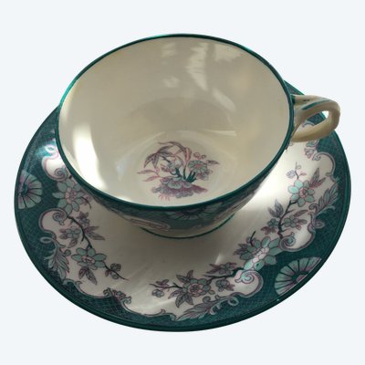 Tasse à thé Sarreguemines décor Minton 