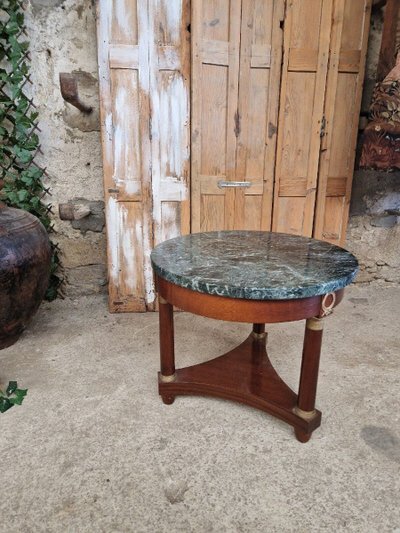 Table Guéridon Française Ancienne De Style Empire