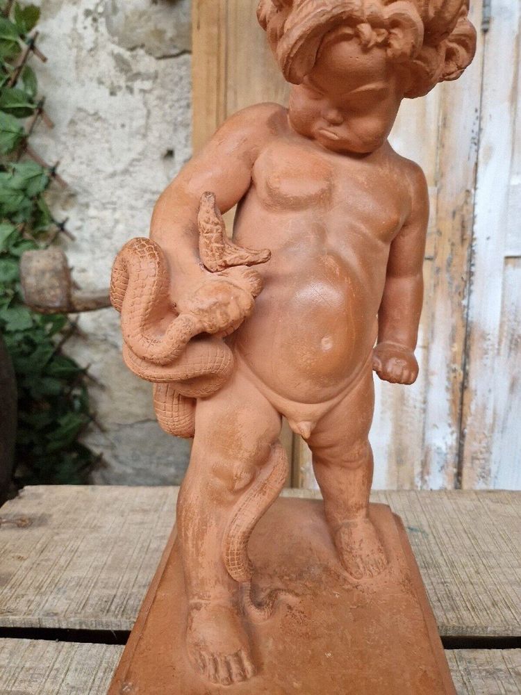 Sculpture Ancienne D’hercule 20ème Siècle Signée Marcel Courbier