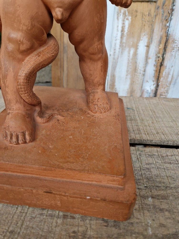 Sculpture Ancienne D’hercule 20ème Siècle Signée Marcel Courbier