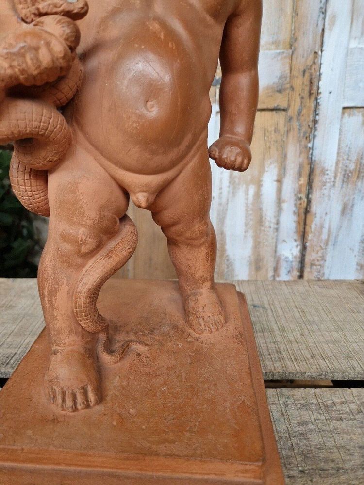 Sculpture Ancienne D’hercule 20ème Siècle Signée Marcel Courbier