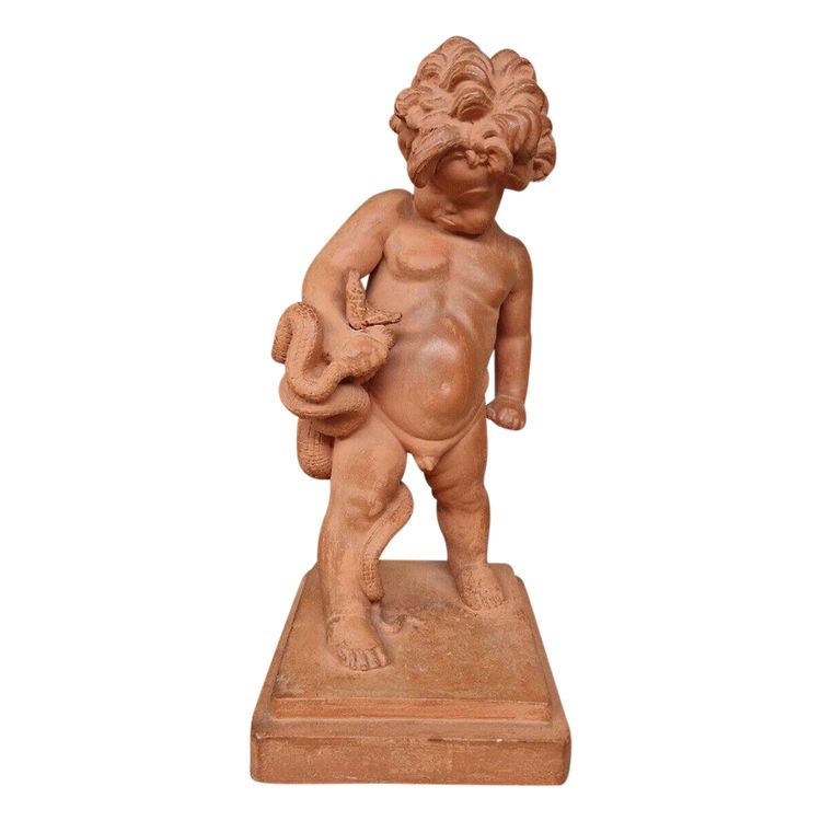 Sculpture Ancienne D’hercule 20ème Siècle Signée Marcel Courbier