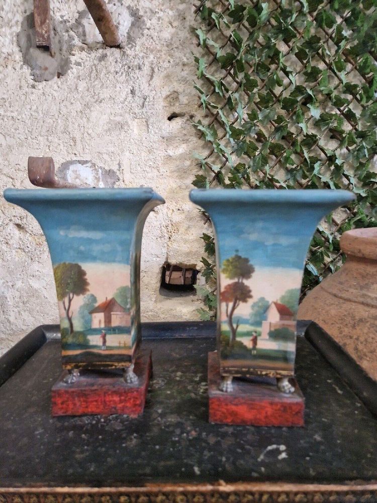 Paire De Vases Cache-pots Français XIXe Siècle