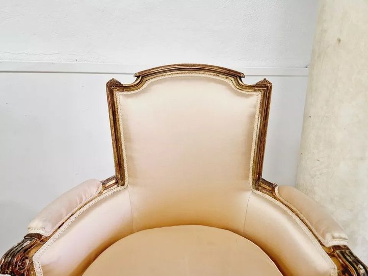 Paire De Fauteuils Bergères Anciens Louis XVI