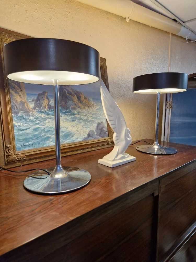 Coppia di lampade Malibu vintage anni '80