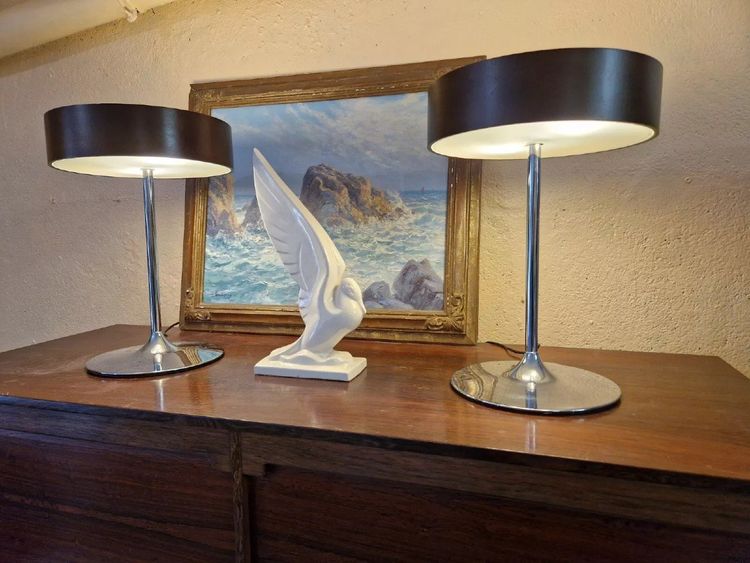 Coppia di lampade Malibu vintage anni '80