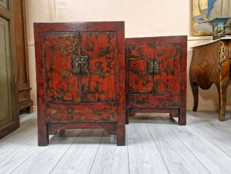 Pair of Chinese Qing Dynasty Bedside Tables