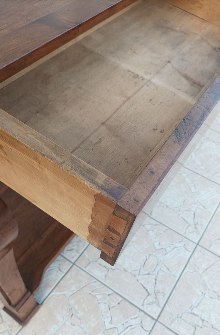 Console Restauration en noyer