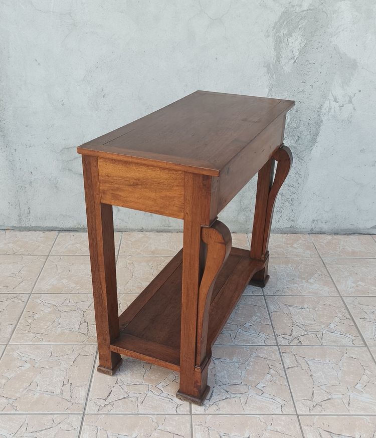 Console Restauration en noyer