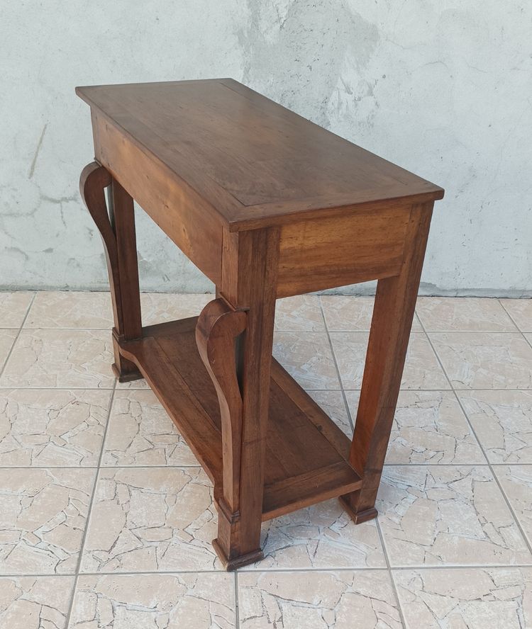 Console Restauration en noyer