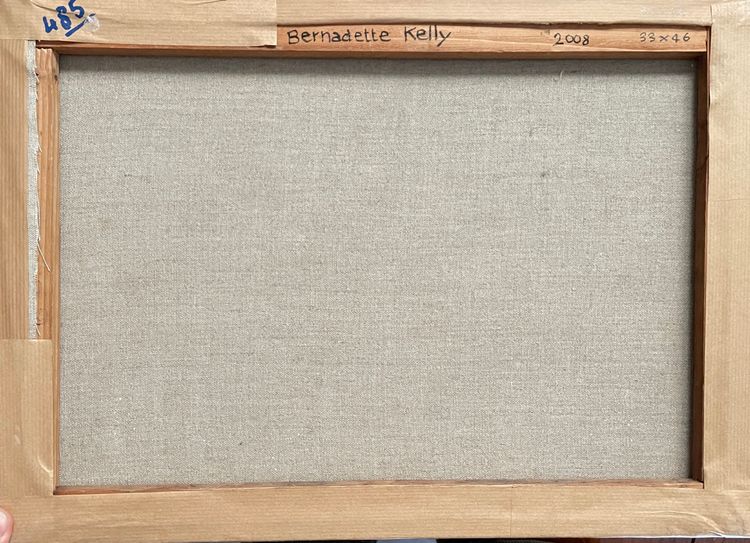 Pittura olio su tela XXem, tre gatti, pittrice donna Bernadette Kelly