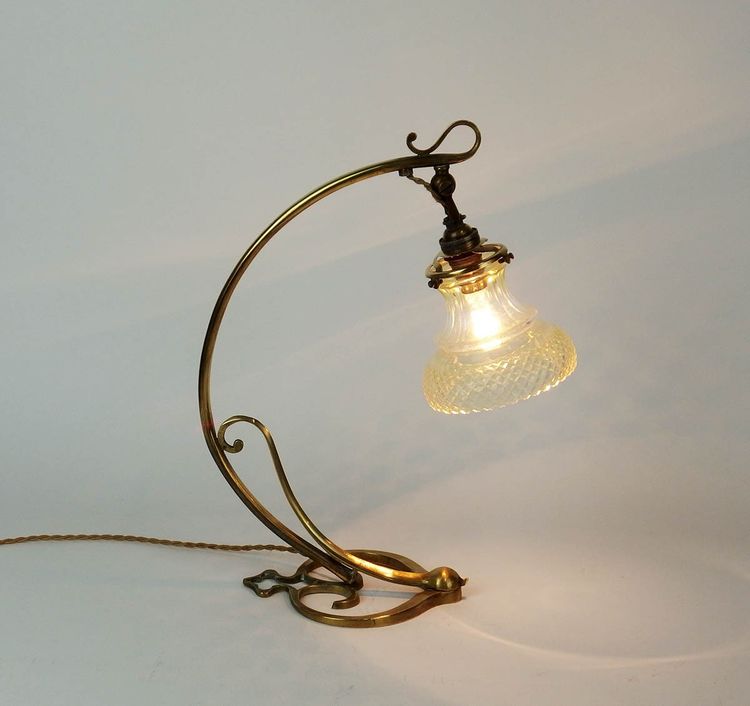 Lampe ou applique Art Nouveau"pied coeur" 