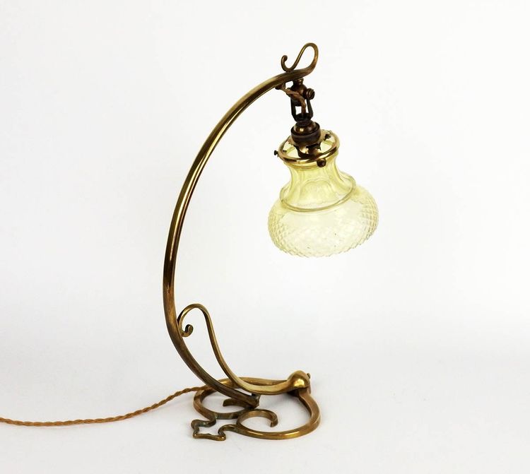 Lampe ou applique Art Nouveau"pied coeur" 