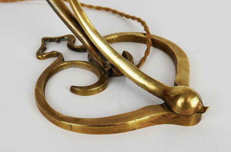Lampe ou applique Art Nouveau"pied coeur" 
