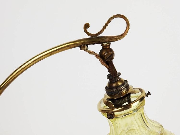Lampe ou applique Art Nouveau"pied coeur" 