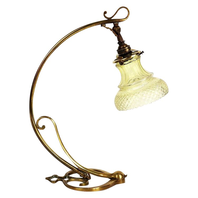 Lampe ou applique Art Nouveau"pied coeur" 