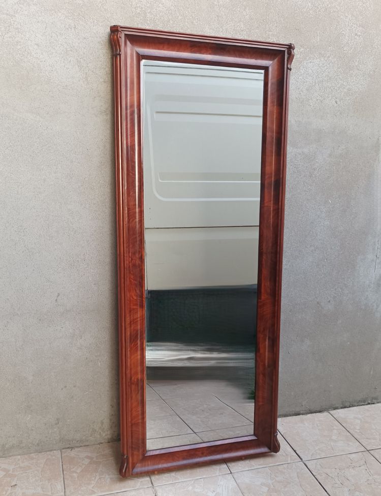 Large Empire mahogany mirror