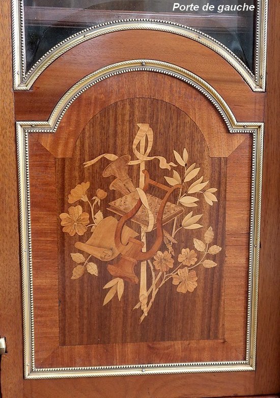 Important Property Library in Mahogany, Louis XVI style - End of XIXth century