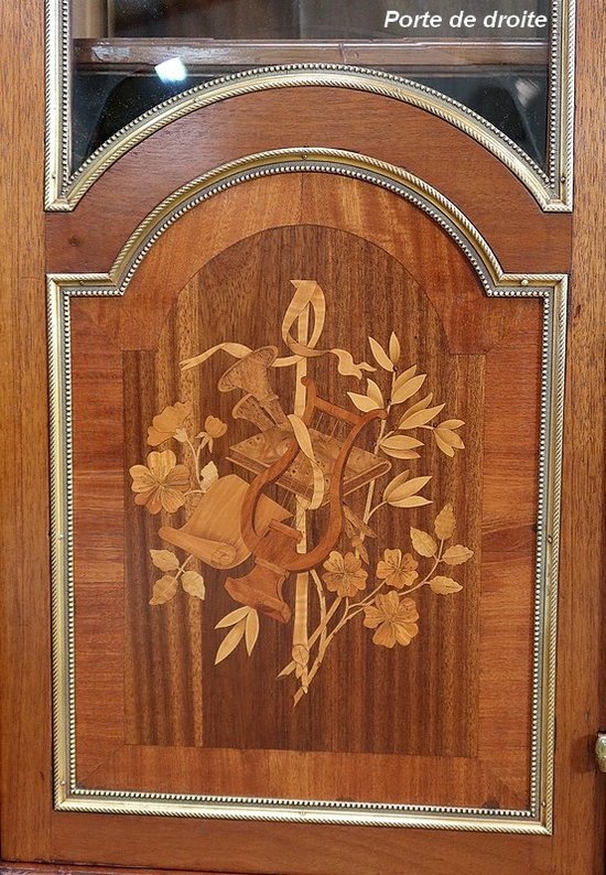 Important Property Library in Mahogany, Louis XVI style - End of XIXth century