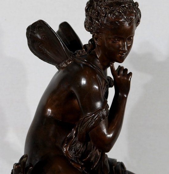  Importante bronzo "Ondine" di M. Moreau - metà del 19° secolo