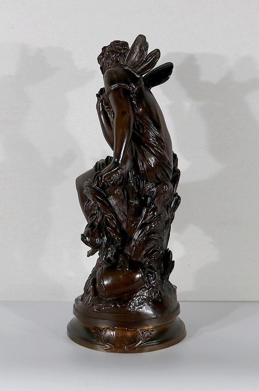  Importante bronzo "Ondine" di M. Moreau - metà del 19° secolo