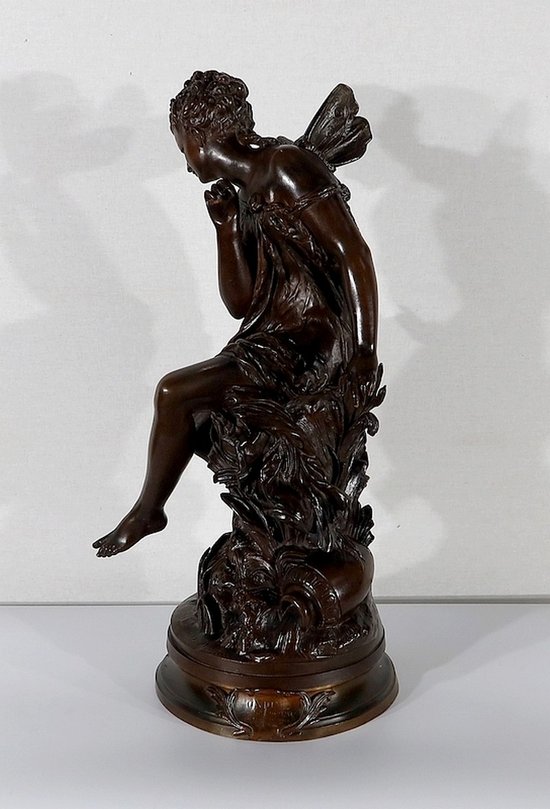  Importante bronzo "Ondine" di M. Moreau - metà del 19° secolo