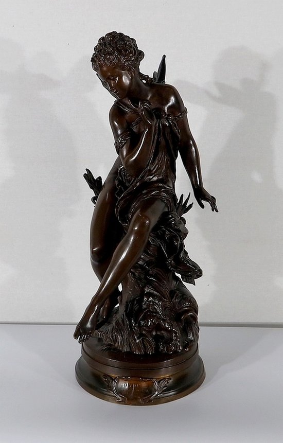  Importante bronzo "Ondine" di M. Moreau - metà del 19° secolo