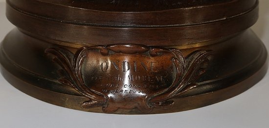  Importante bronzo "Ondine" di M. Moreau - metà del 19° secolo